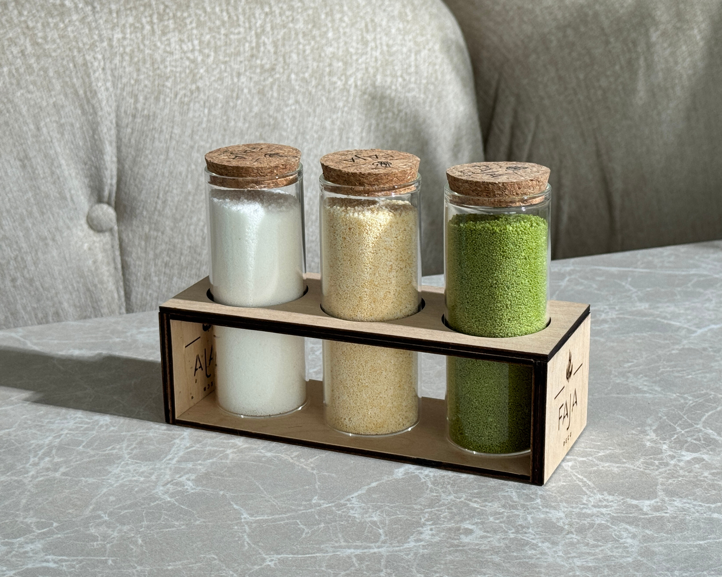 3 dalių žvakių rinkinys "In the dunes"