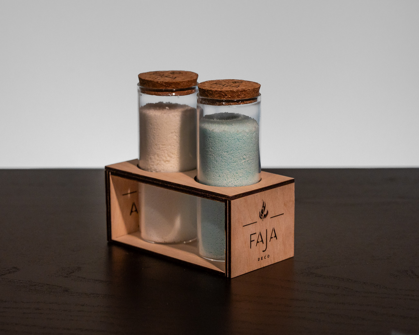 2 dalių žvakių rinkinys "Azure snow"