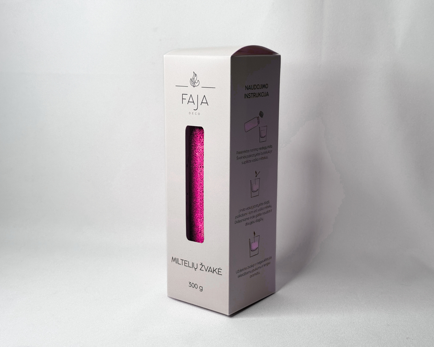 Miltelių žvakė Velvet Berry