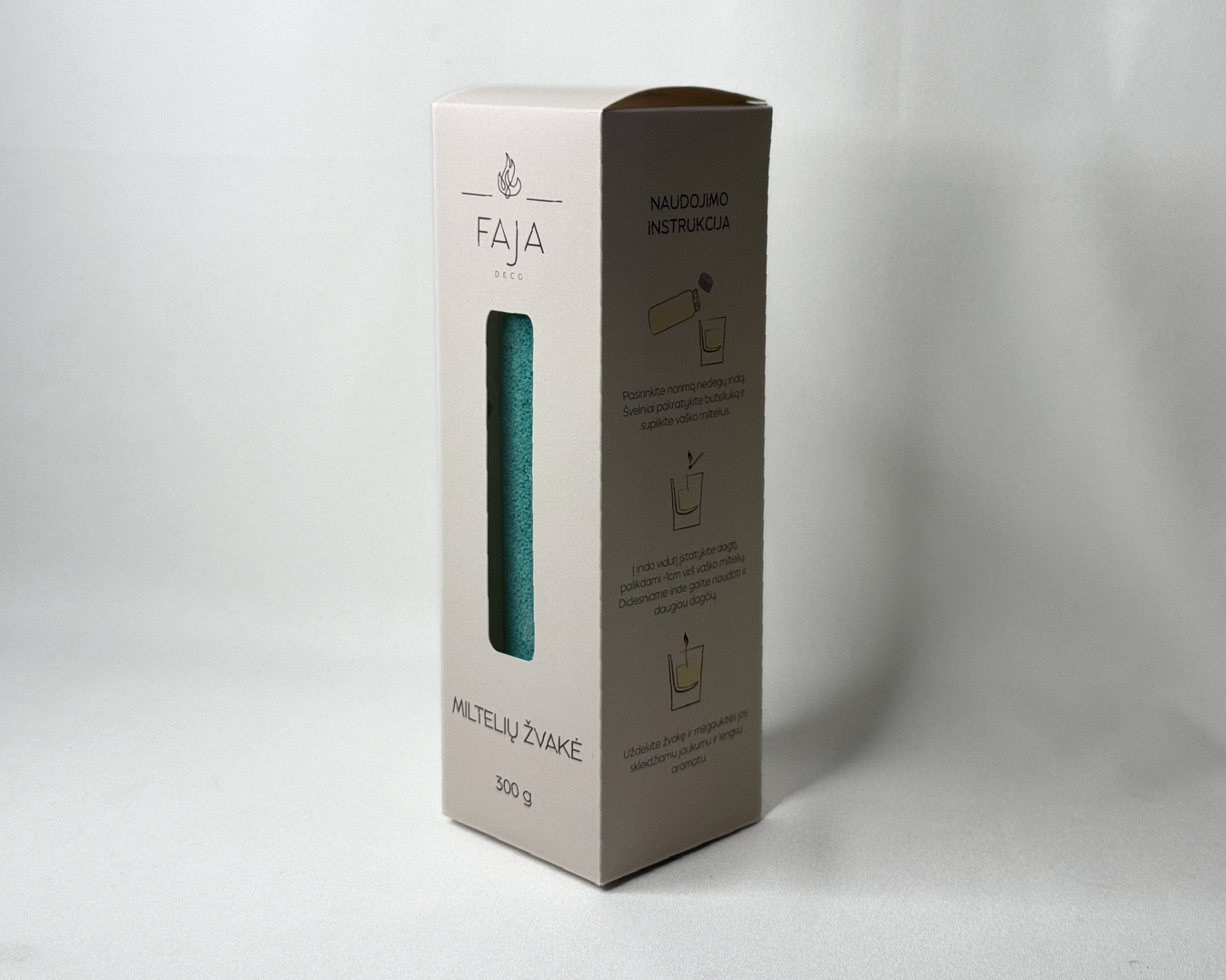 Miltelių žvakė Sea Green