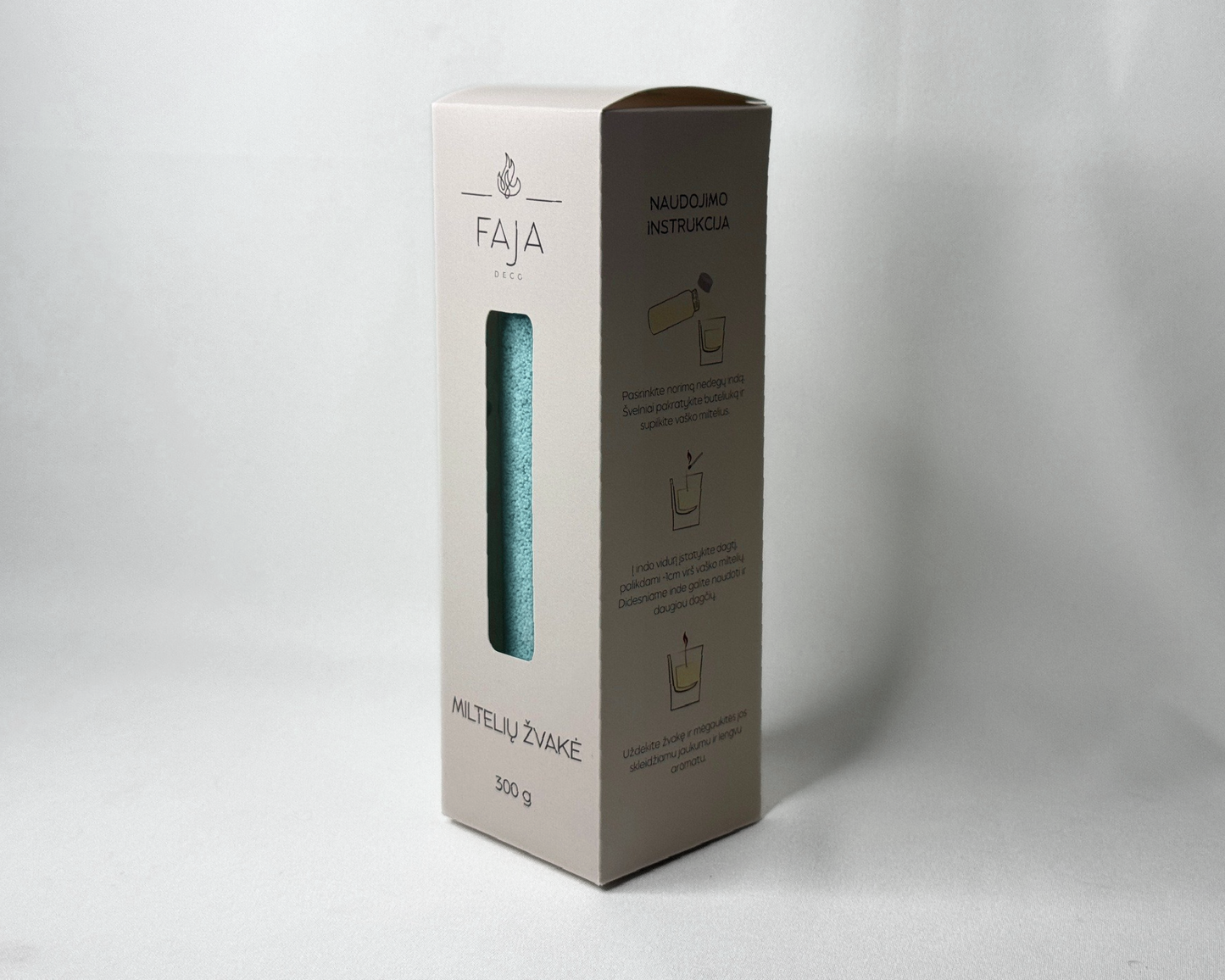 Miltelių žvakė Sky Blue